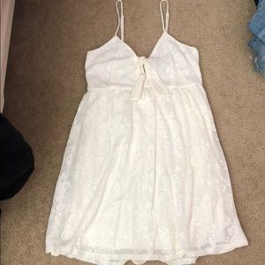 cream lace dress